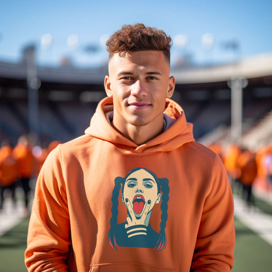 Urban Art Style Hoodie Featuring Bold Graphic Design