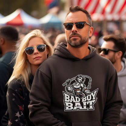Stylish Bad Boy Bait Graphic Hoodie Product