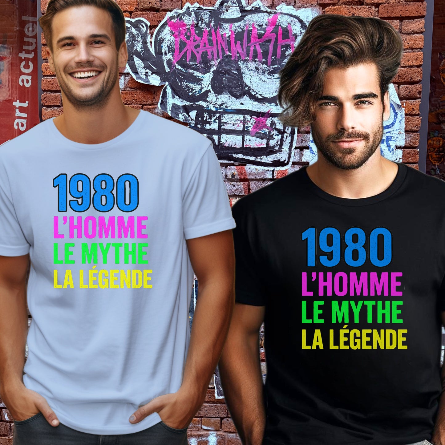 1980 L'Homme Le Mythe La Légende graphic t-shirt