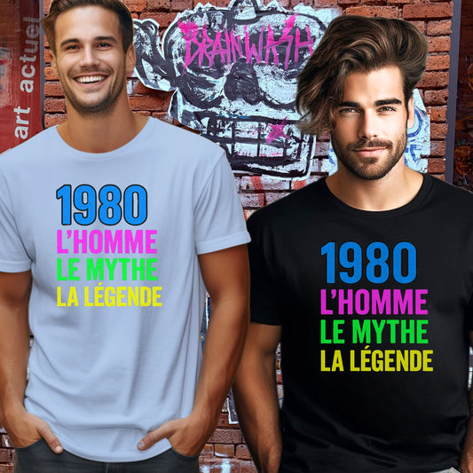 1980 L'Homme Le Mythe La Légende graphic t-shirt