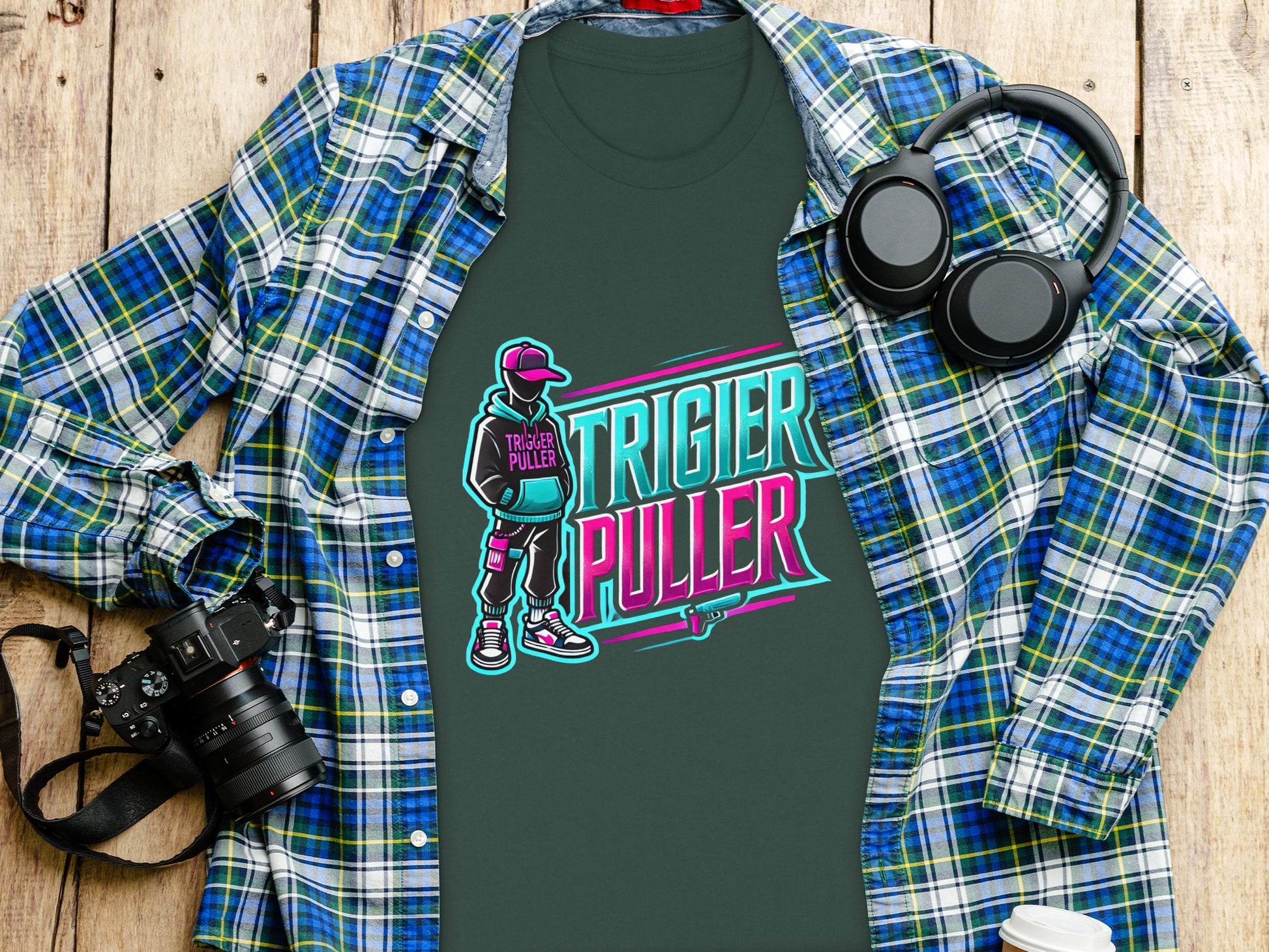Trigier Puller Graphic Tee with Colorful Design product type