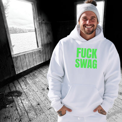 Fuck Swag Embroidered Bold Hoodie