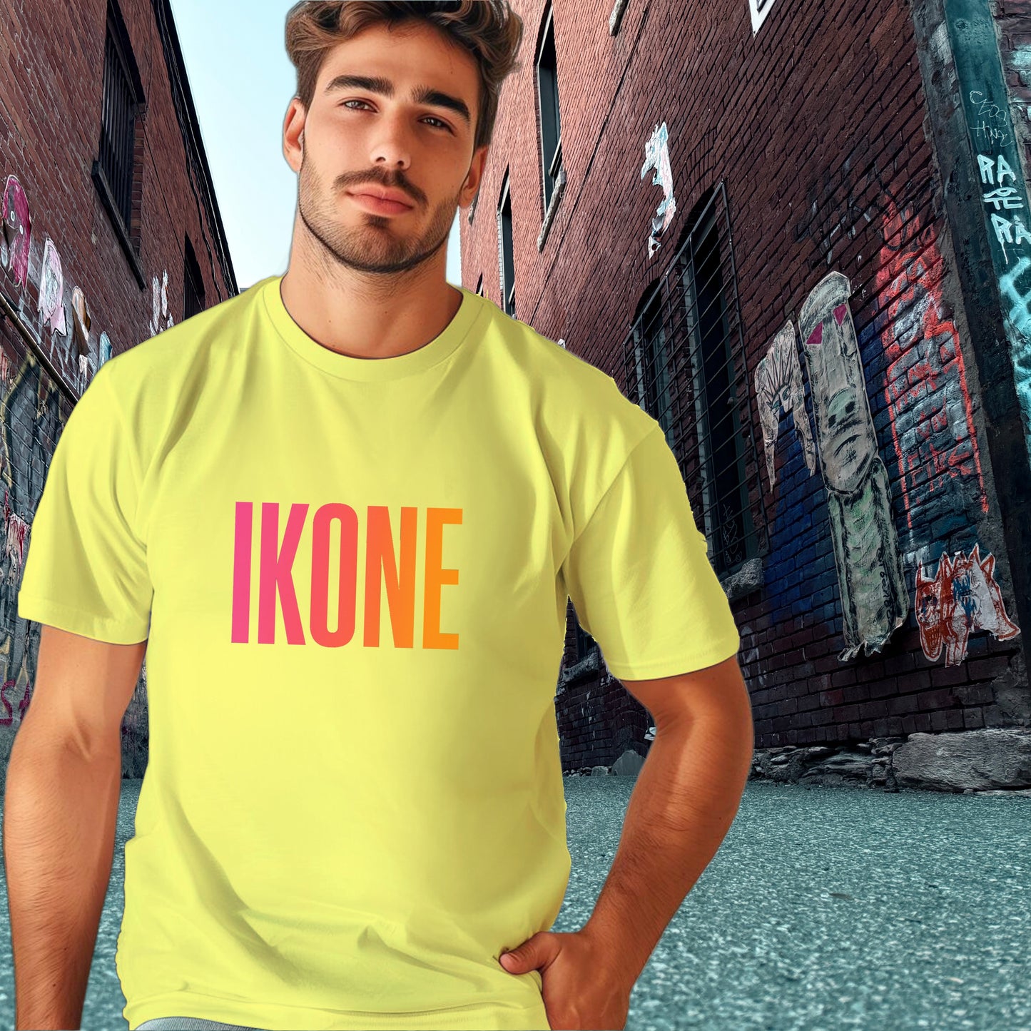 Stylish Ikone Graphic Tee for Urban Fashion Enthusiasts