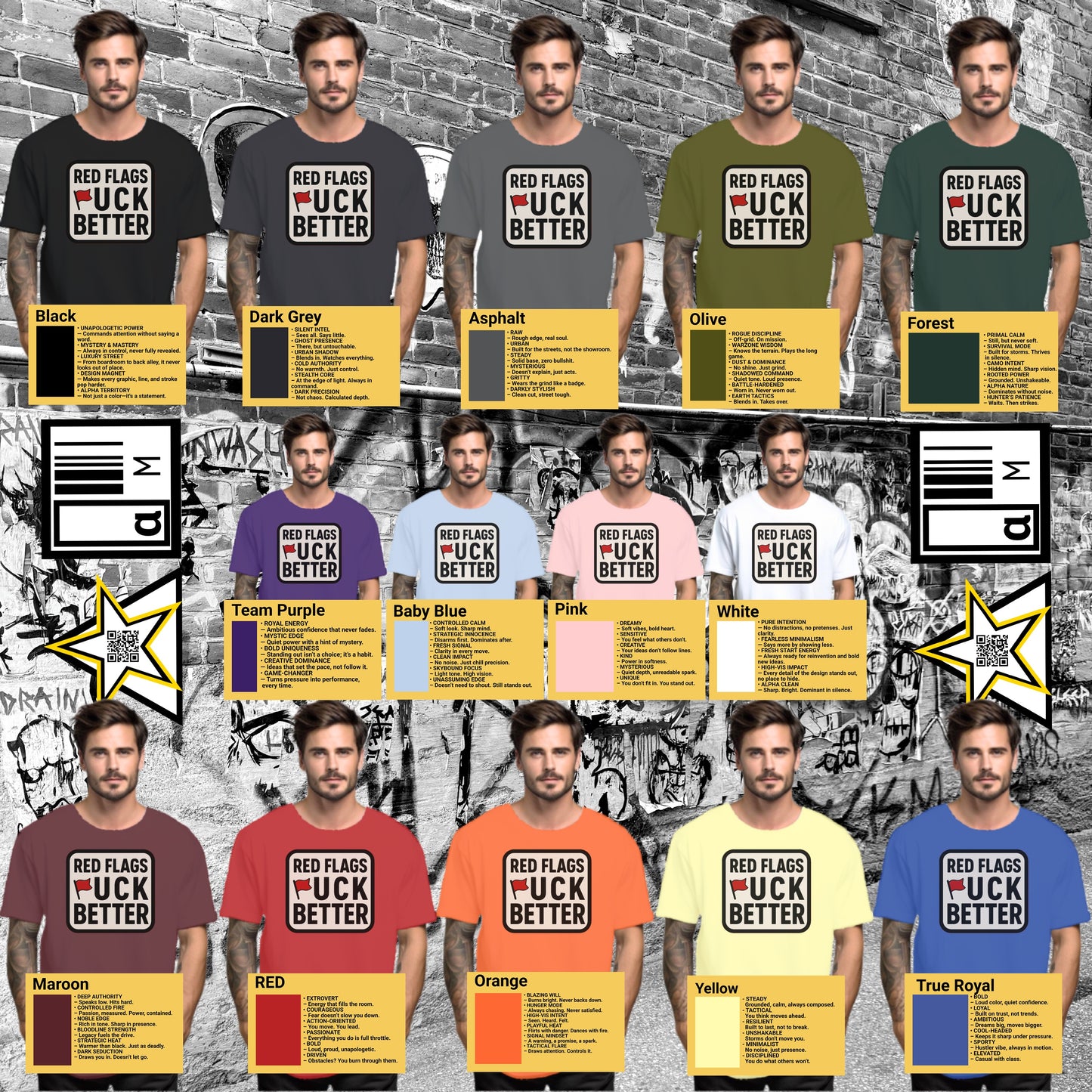 Red Flags F*** Better Graphic Tee Product