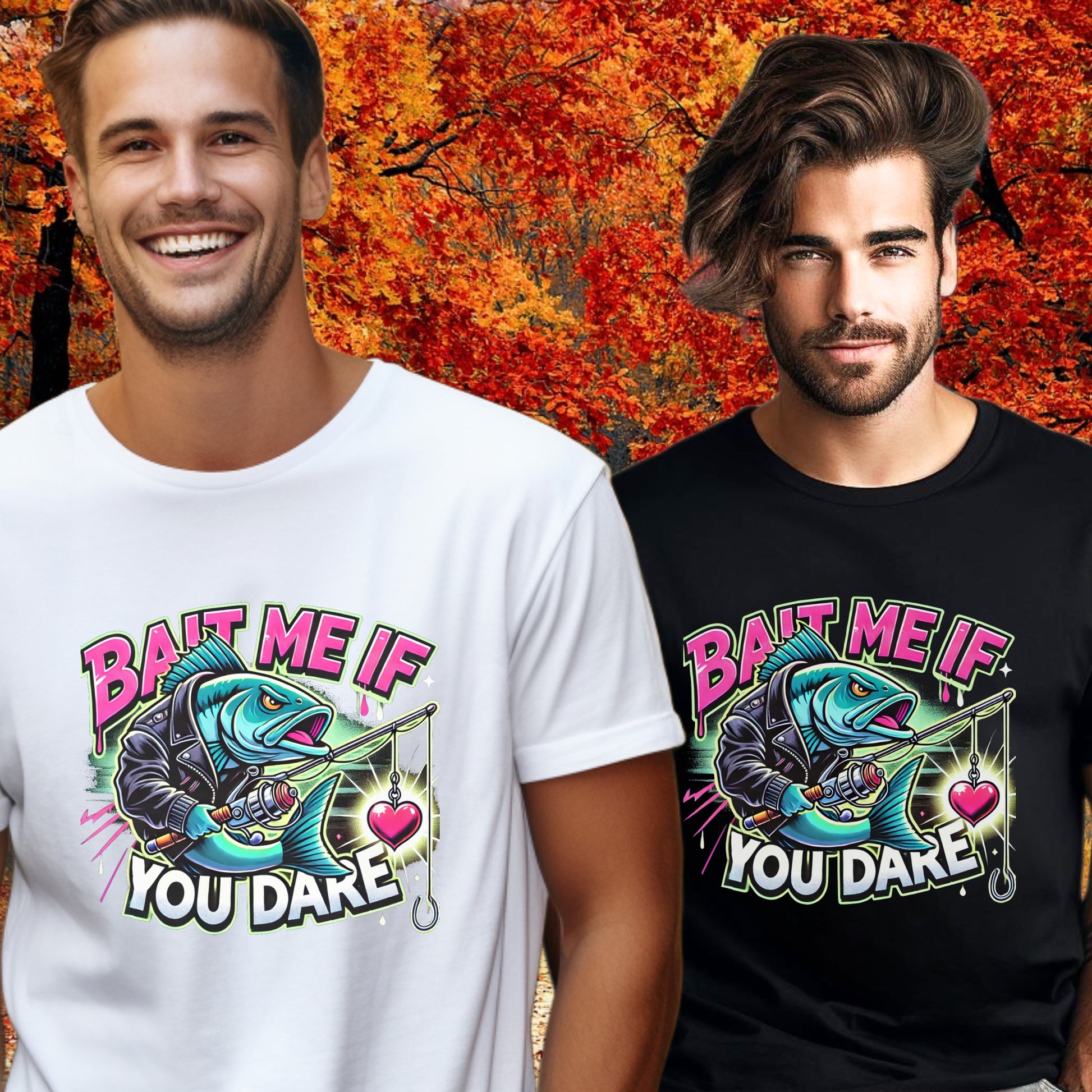 Bait Me If You Dare Unique Graphic T-Shirt Product