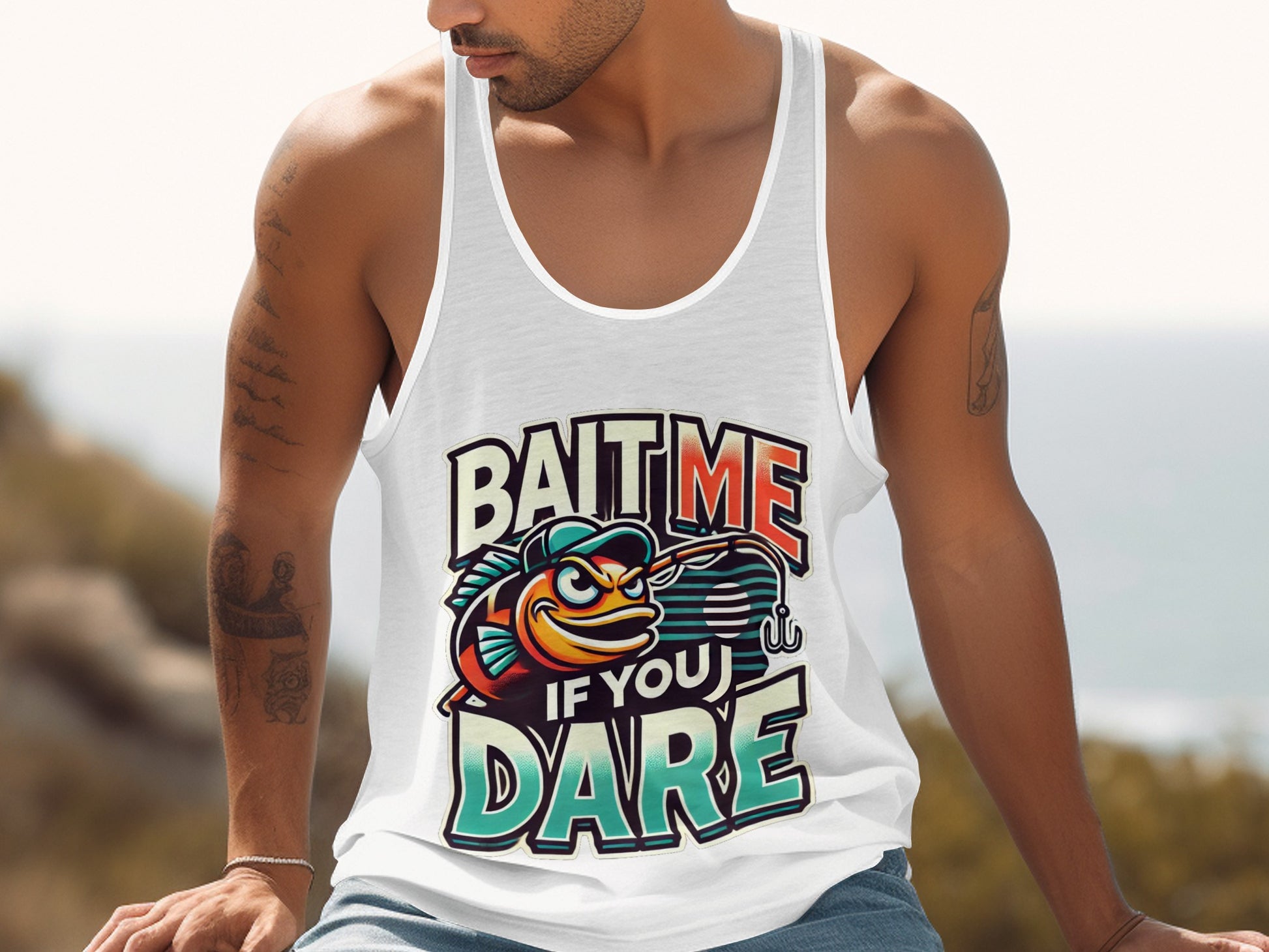 Bait Me If You Dare Graphic Print Tank Top product type