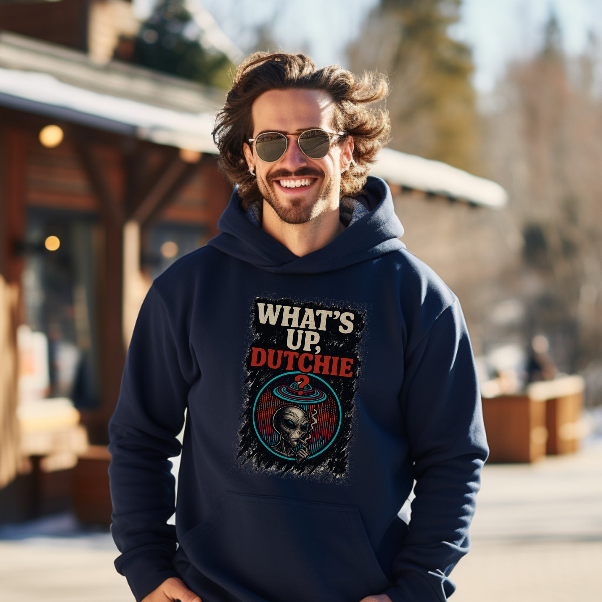 What's Up Dutchie Graphic Print Hoodie product