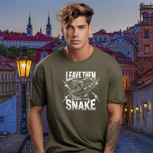 Leave Them Earn the Snake Graphic T-Shirt product type