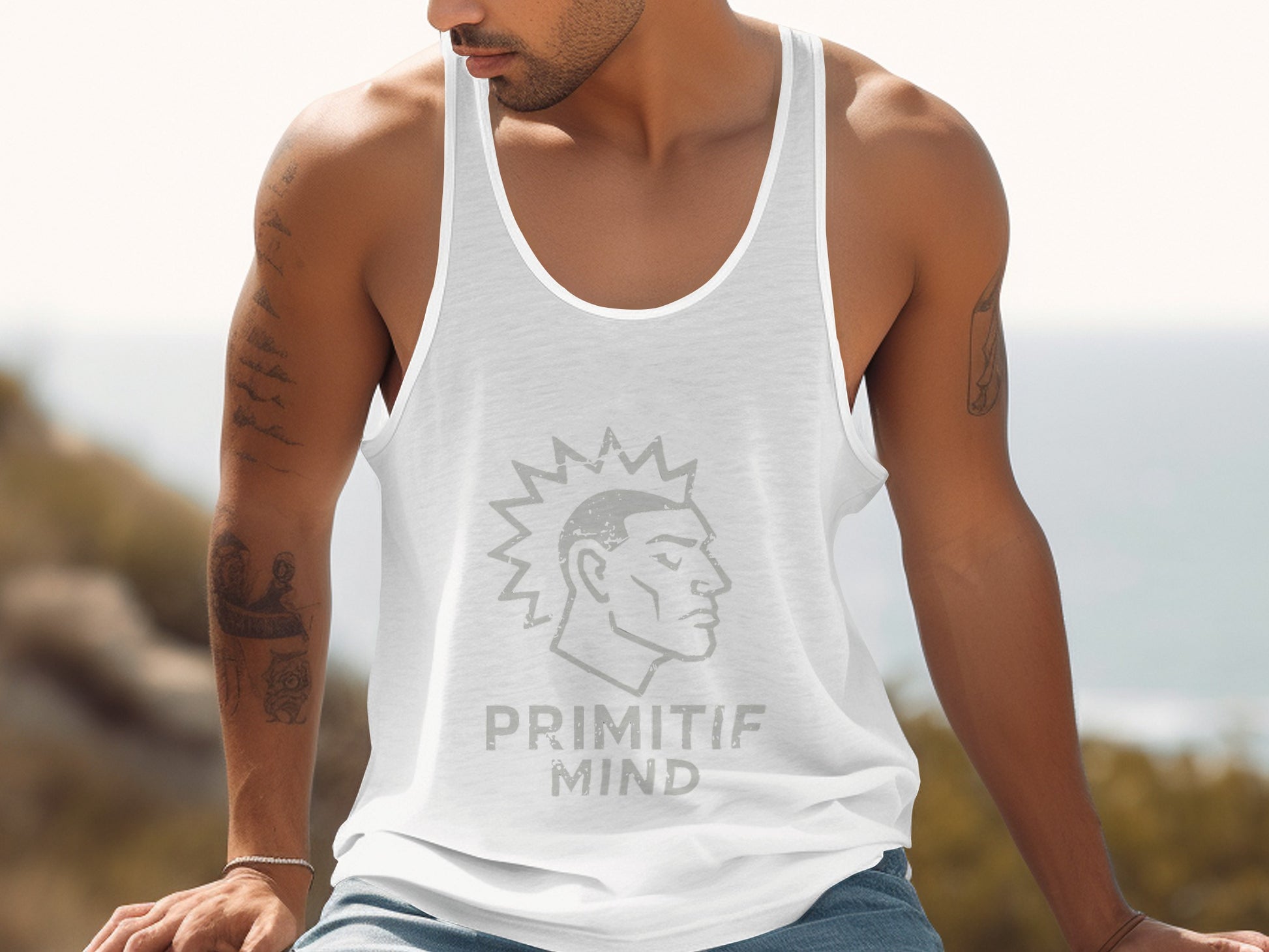 Primitif Mind Graphic Design Tank Top product type