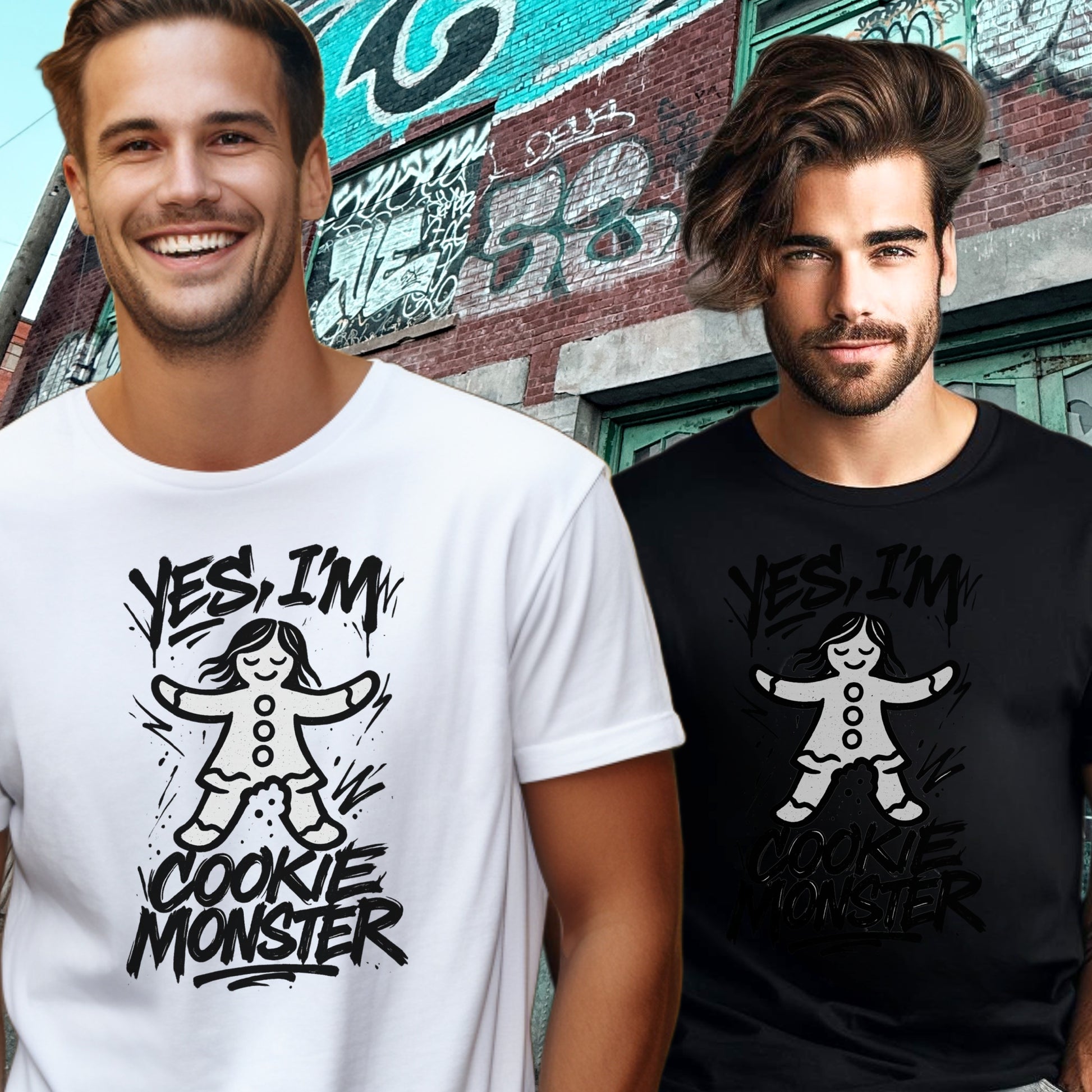 Yes I'm Cookie Monster Graphic Tee Shirt product type