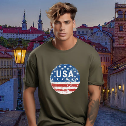 USA Patriotic Graphic Tee Shirt product type
