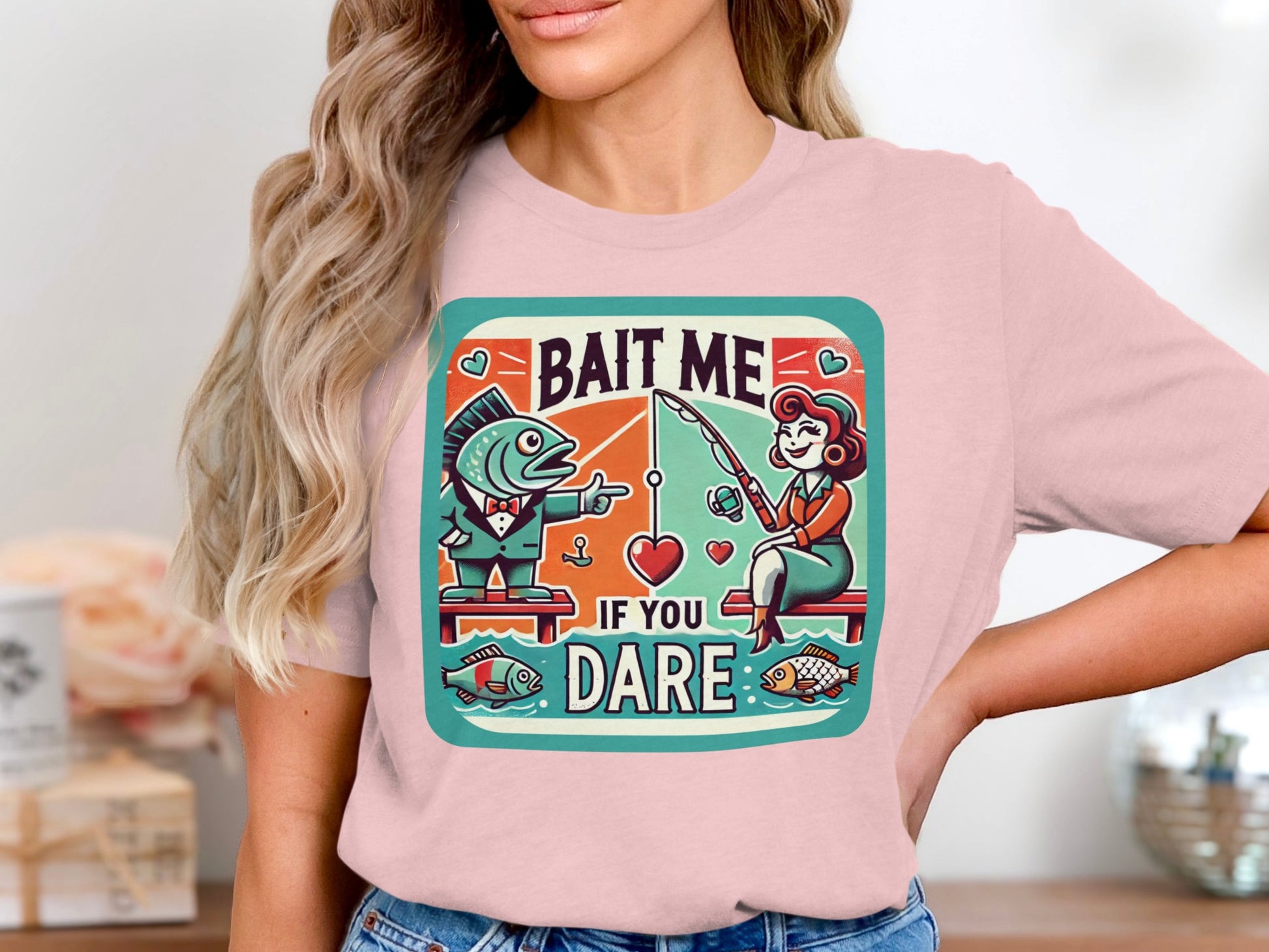 Bait Me If You Dare Graphic Fisherman T-Shirt product type