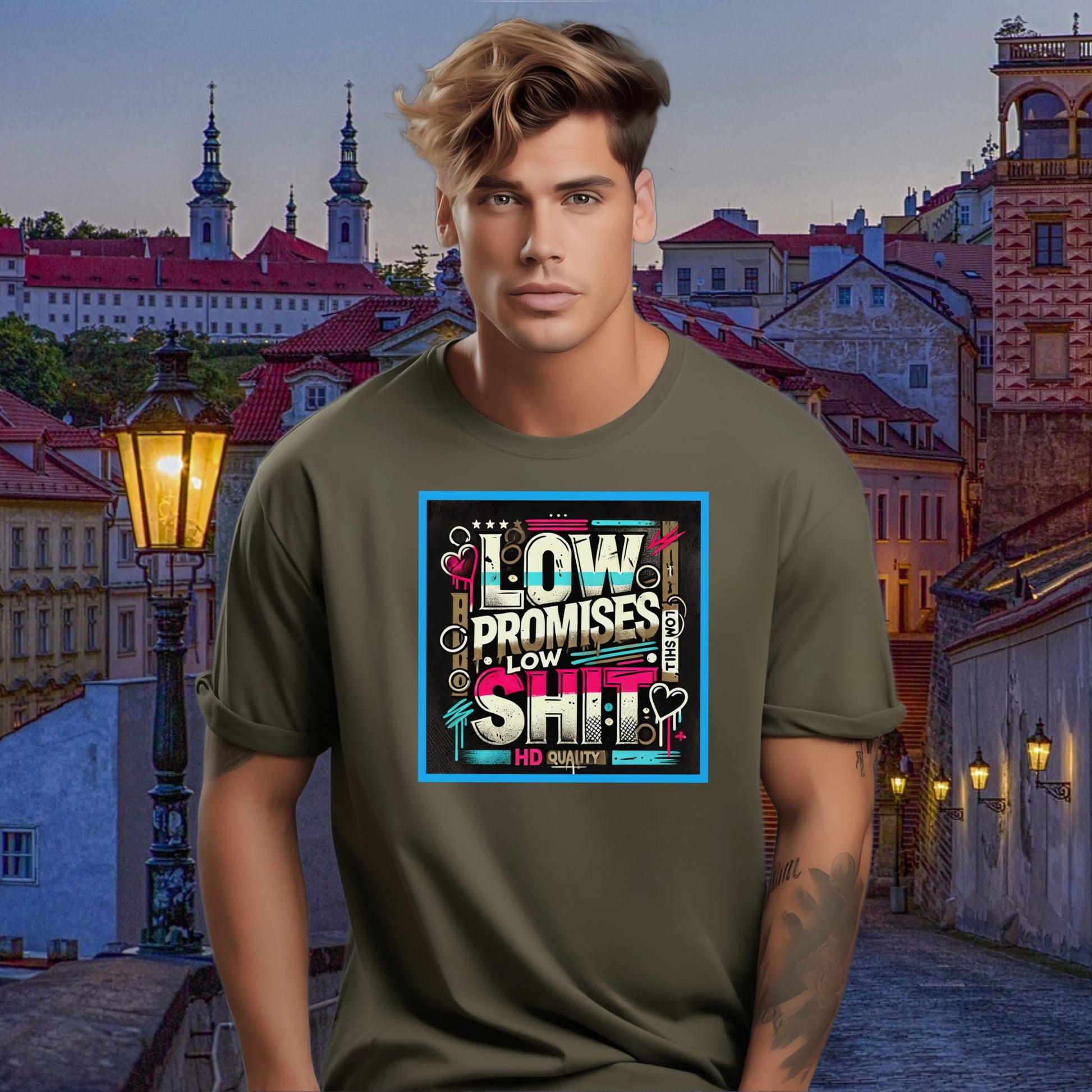 Low Promises High Quality Graphic Style Shirt Product