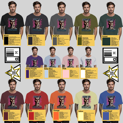 Graphic Tees Colorful Shut Up Text T-Shirt product