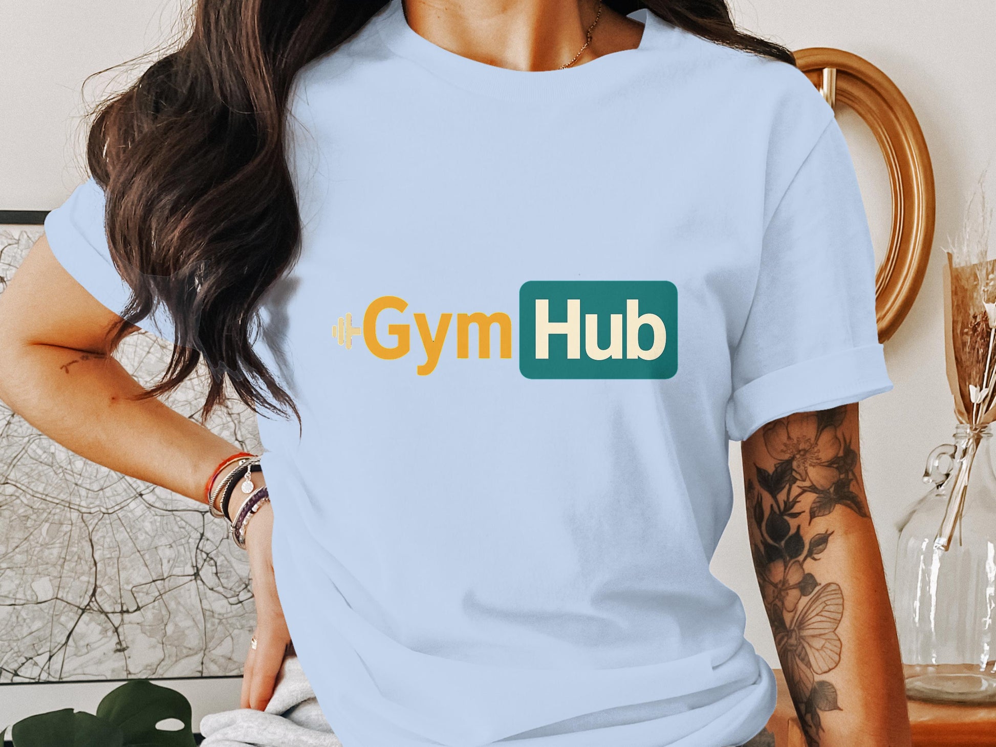 Gym Hub Logo Print Casual T-shirt product