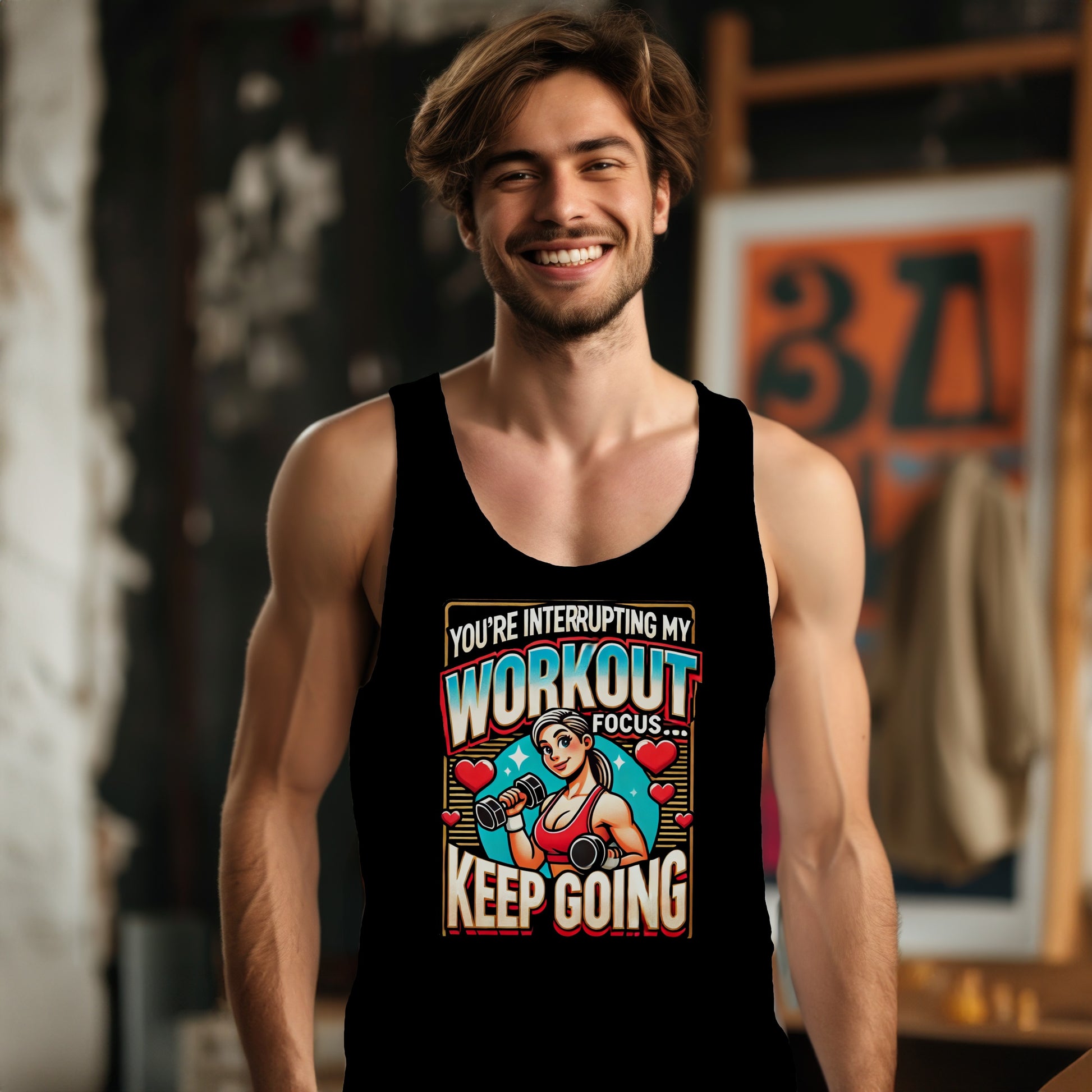 You're Interrupting My Workout Focus Tank Top product