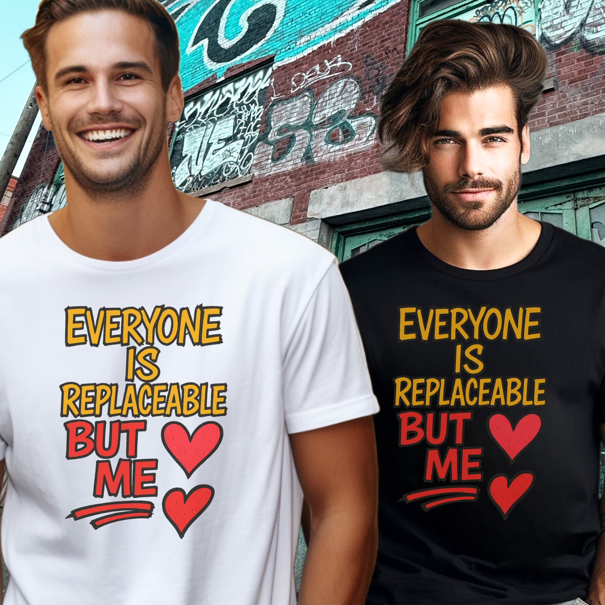 Everyone Is Replaceable But Me Heart T-shirt product type