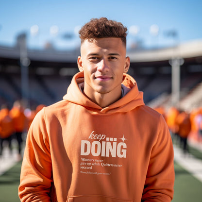 Motivational Keep Doing Hoodie for Active Lifestyle