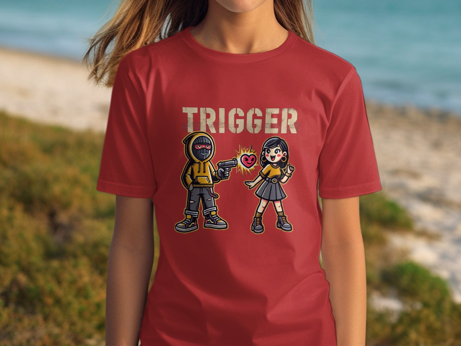 Trigger Animated Characters Printed T-shirt product type
