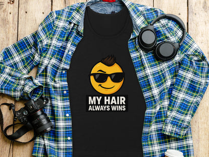 My Hair Always Wins Graphic Tee Shirt product type