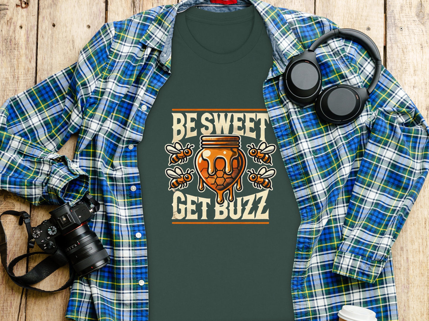 Be Sweet Get Buzz Graphic Tee Shirt product