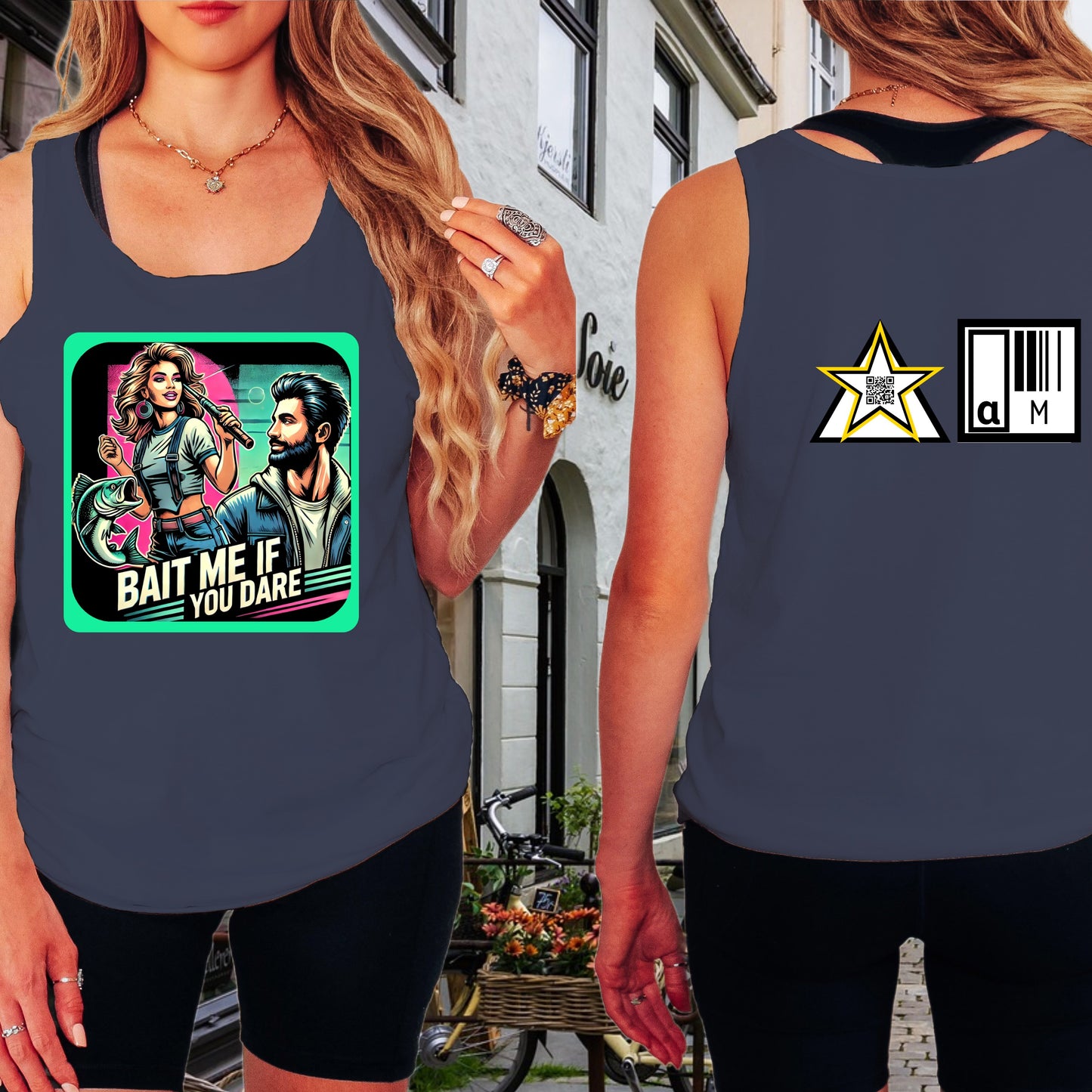 Bait Me If You Dare Graphic Design Tank Top product type