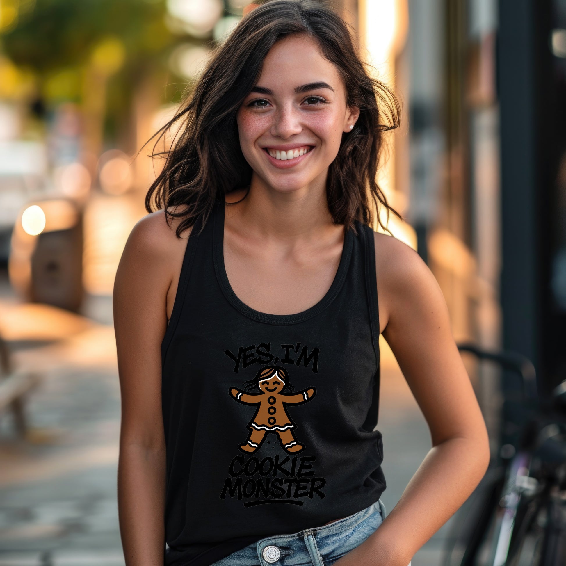 Yes I'm Cookie Monster Graphic Tank Top product type
