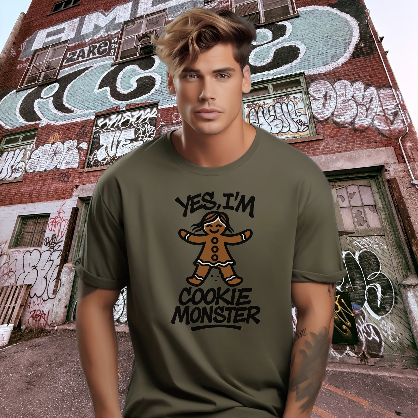 Yes I'm Cookie Monster Graphic T-shirt product