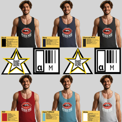 Fun Kiss Me Graphic Sleeveless Tank Top product type