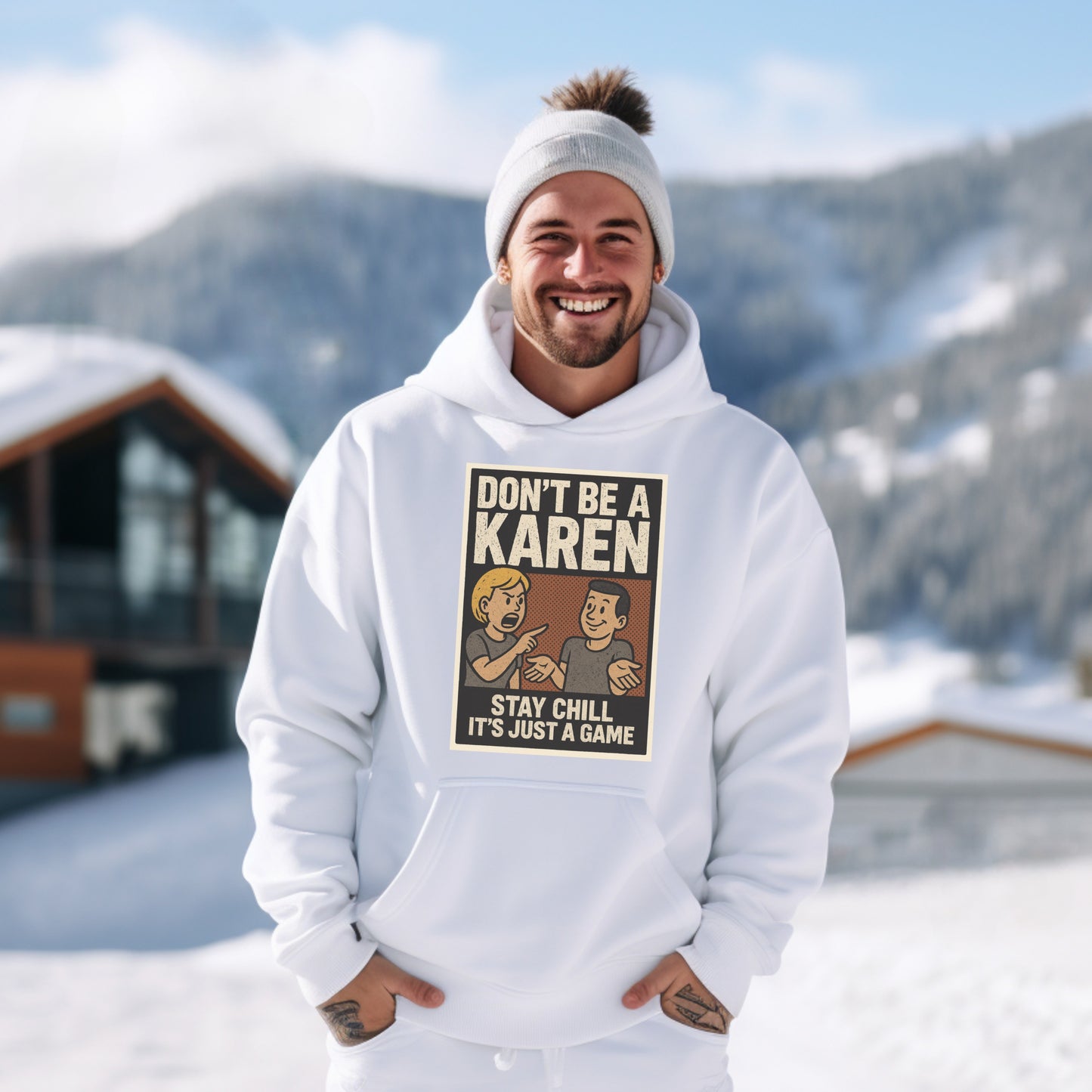 Stay Chill Don't Be A Karen Funny Hoodie product