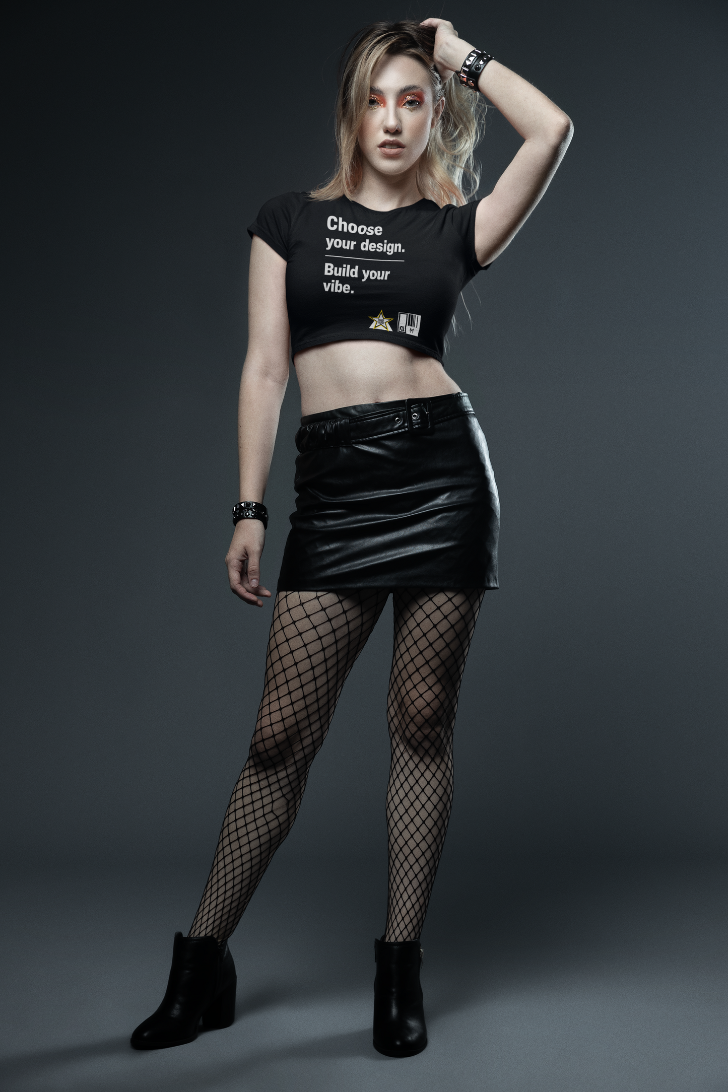 Custom Alpha Crop Top Choose Your Design Build Your Vibe for womens