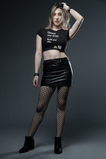 Custom Alpha Crop Top Choose Your Design Build Your Vibe for womens