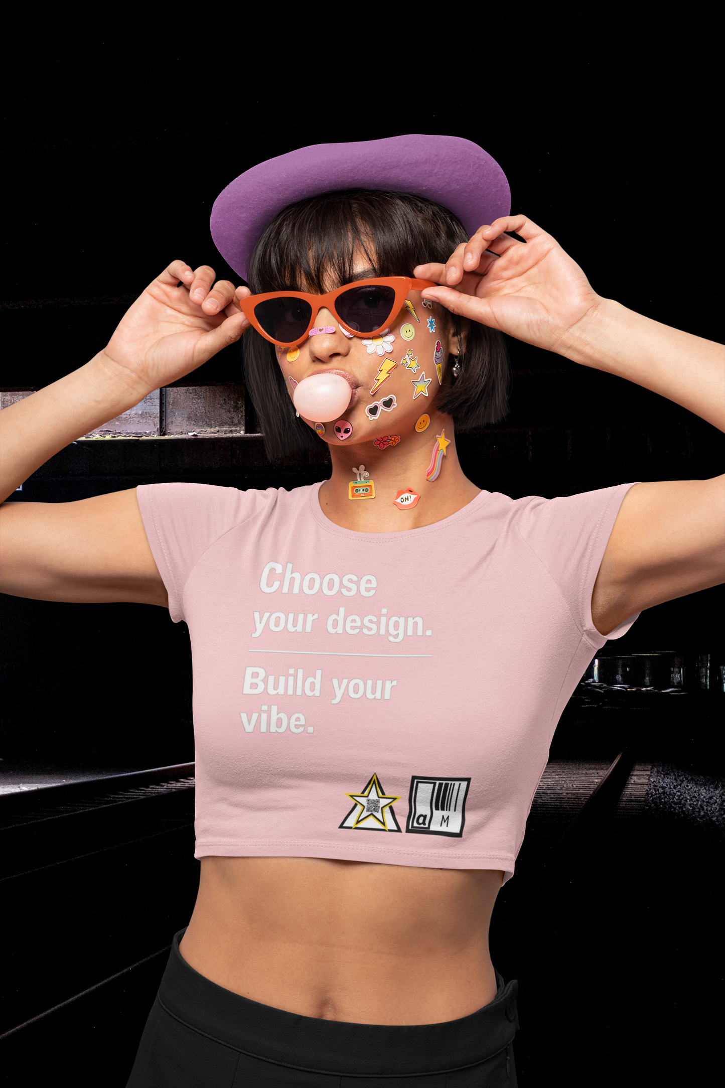 Custom Alpha Crop Top Choose Your Design Build Your Vibe for womens
