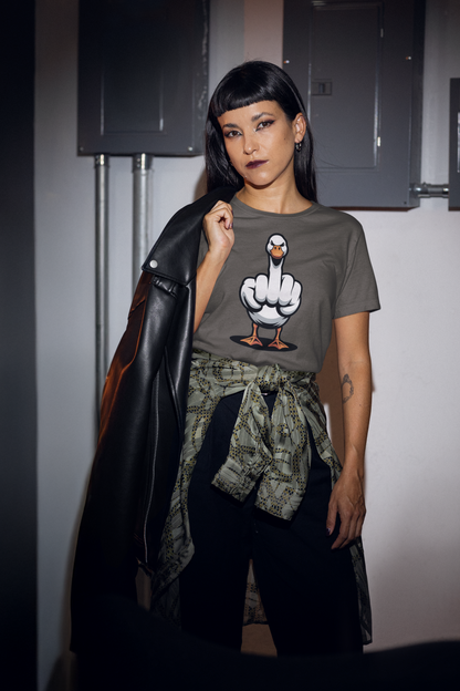 Unfiltered Goose Attitude Tee – Unisex Streetwear Graphic Tee