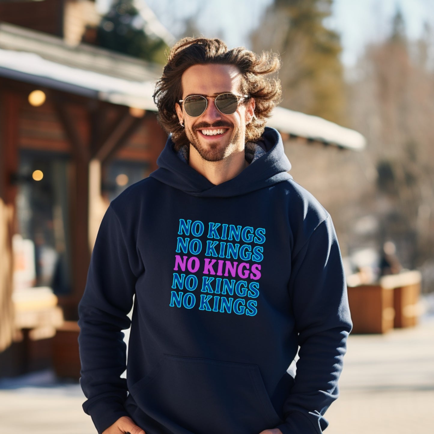 No Kings Hoodie Stylish Winter Casual Wear