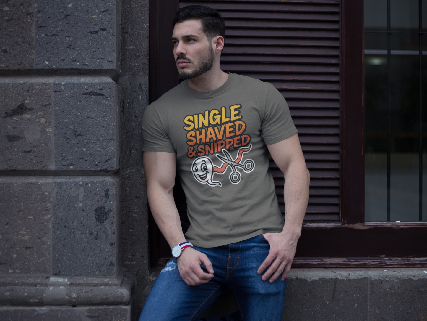 Single, Shaved & Snipped – Unisex Streetwear Graphic Tee