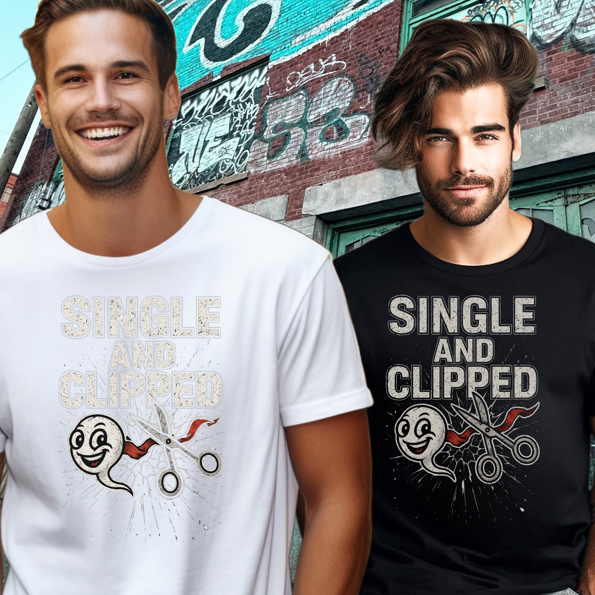 Single and Clipped Graphic Tee Shirt product type