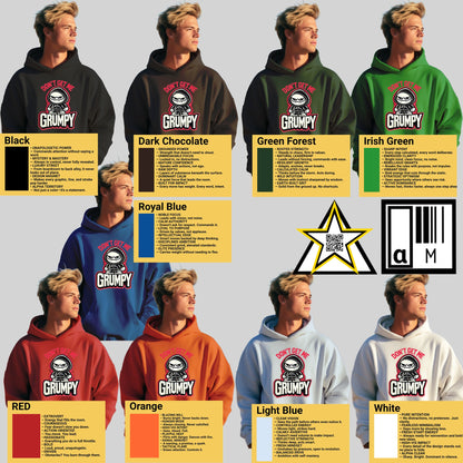 Grumpy Skull Design Comfortable Fit Hoodie product