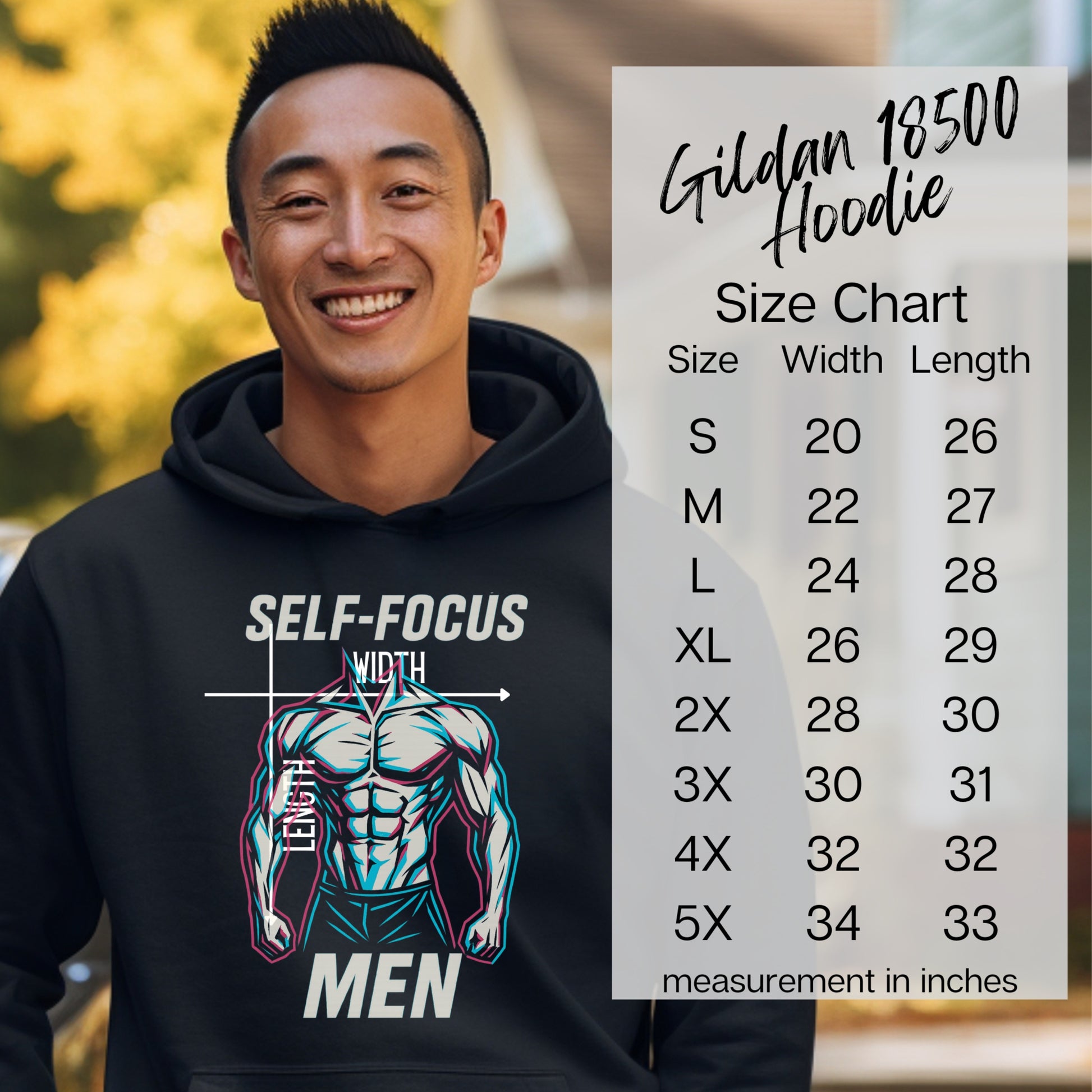Self-Focus Lift Men Gildan 18500 Hoodie product type