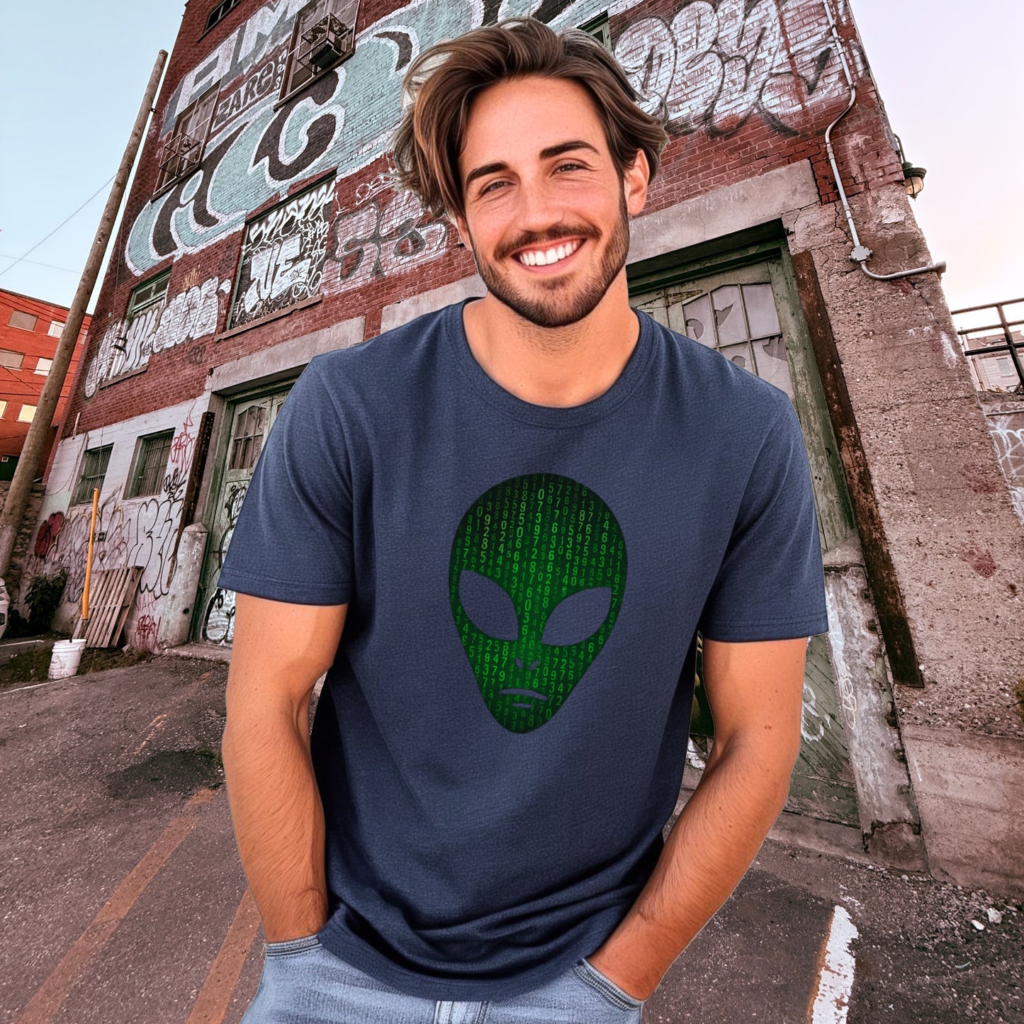 Alien Face Urban Streetwear Graphic Apparel