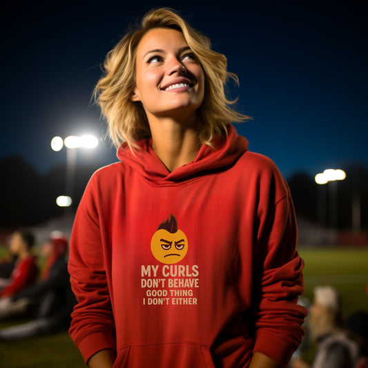 My Curls Don't Behave Funny Hoodie product type