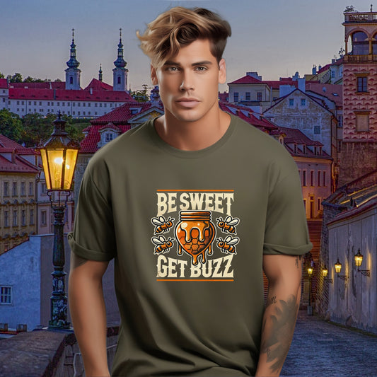 Be Sweet Get Buzz Graphic Printed T-shirt product