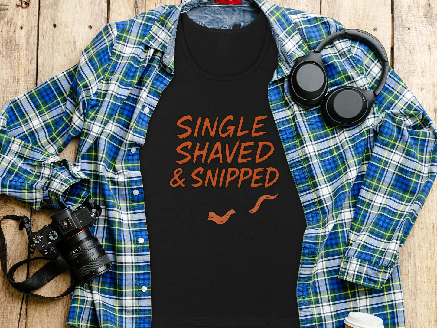 Single Shaved and Snipped Quote Shirt product