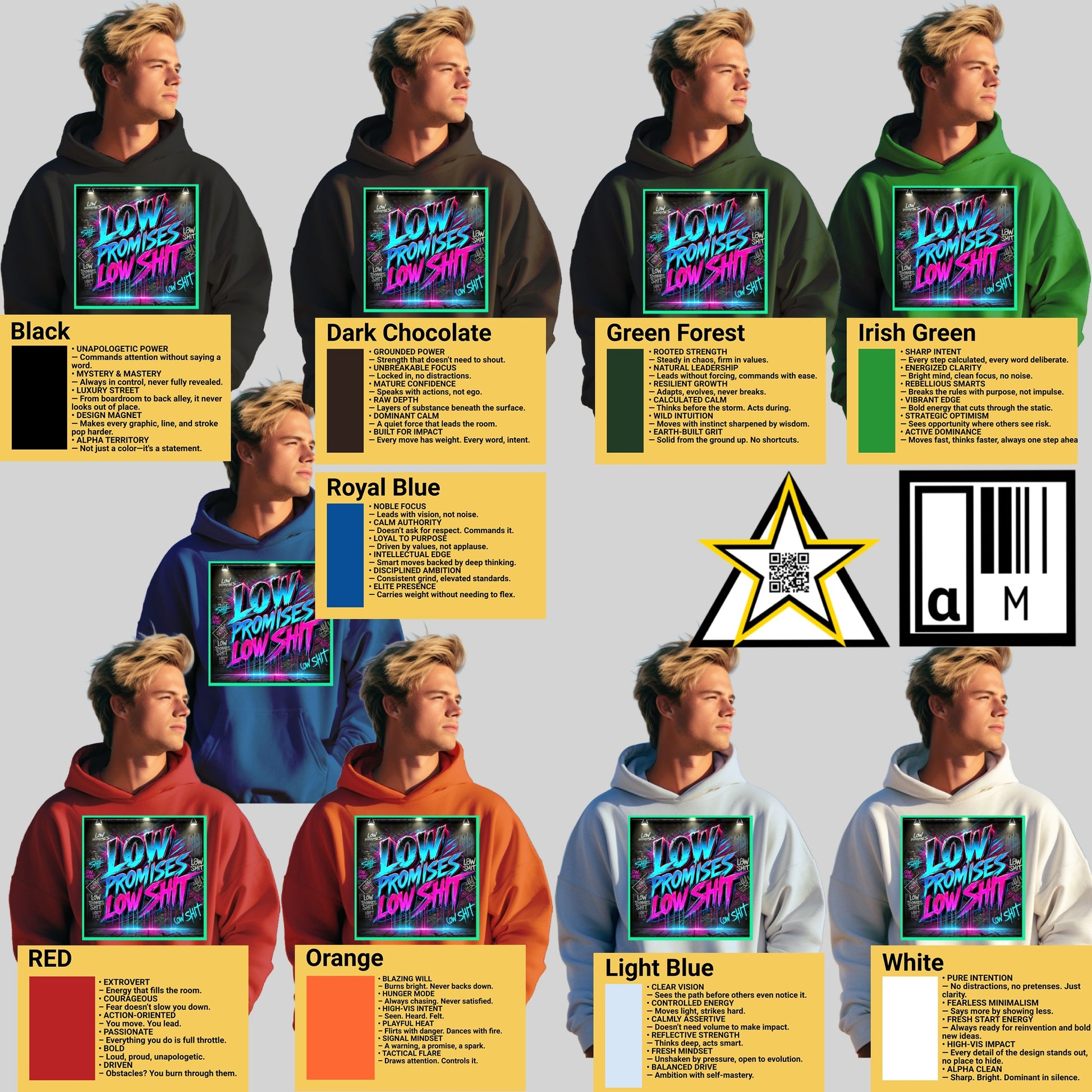 Vibrant Graphic Hoodies with Motivational Quotes product
