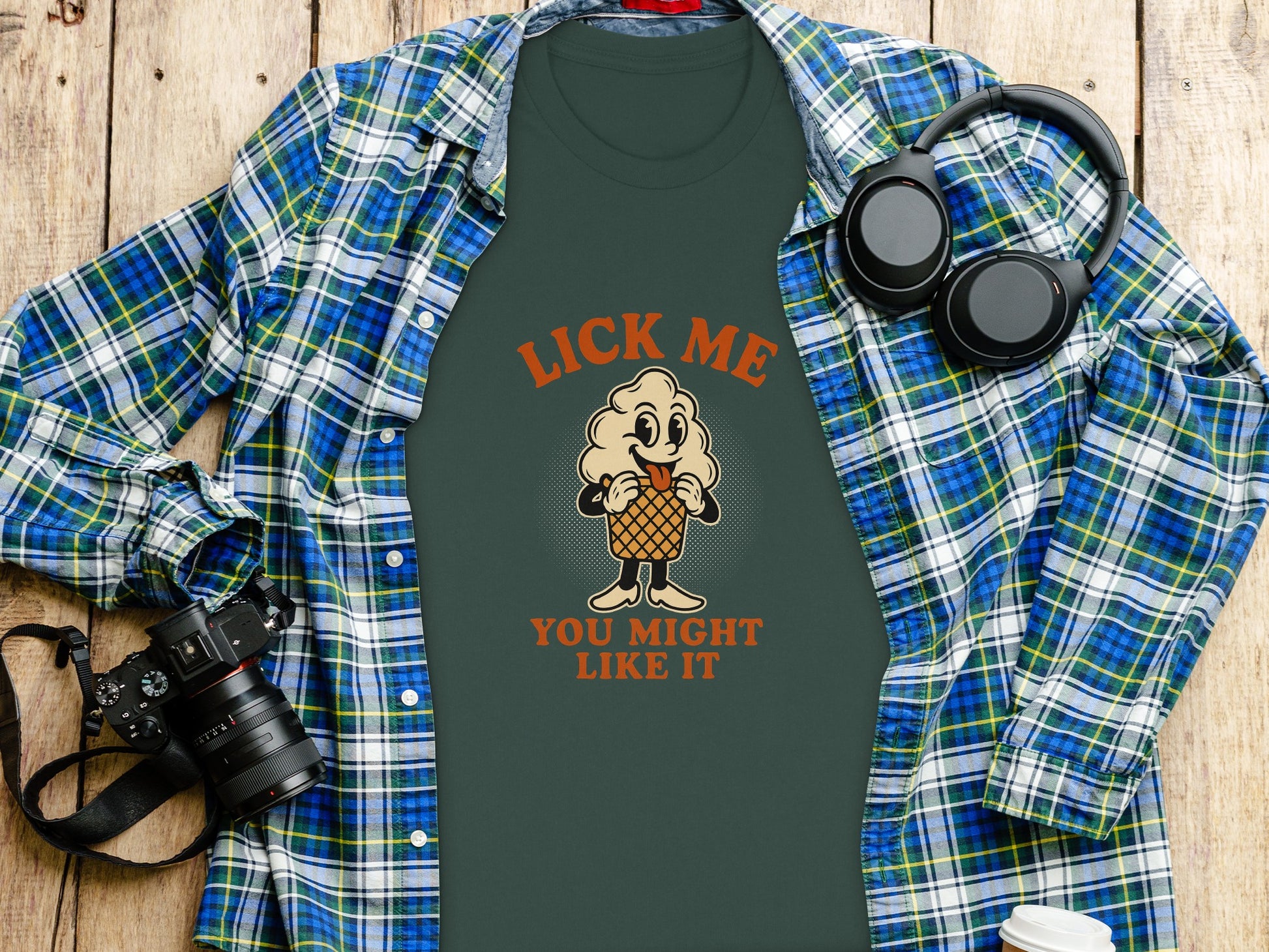 Lick Me You Might Like It Ice Cream T-shirt