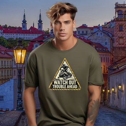 Watch Out Trouble Ahead Graphic T-Shirt product