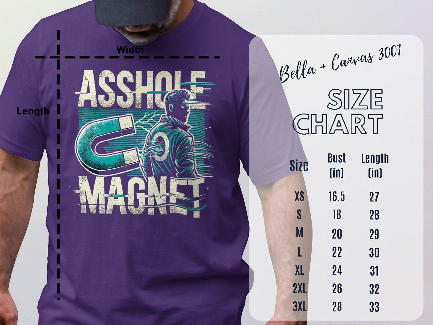 Funny Asshole Magnet Graphic Tee Shirt product