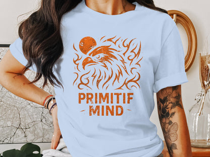 Artistic Tribal Eagle Design on Primotif Mind T-shirt product