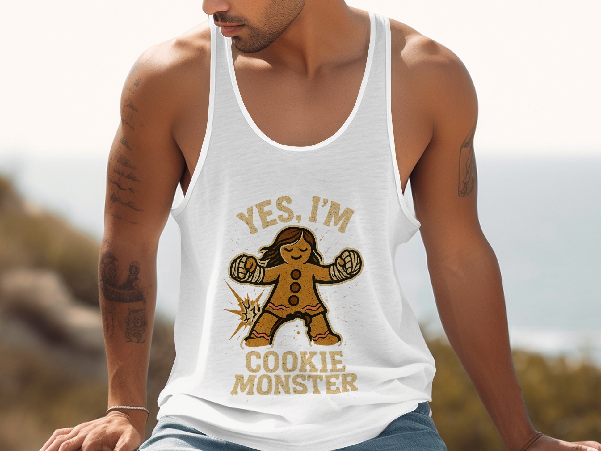 Yes I'm Cookie Monster Graphic Tank Top product
