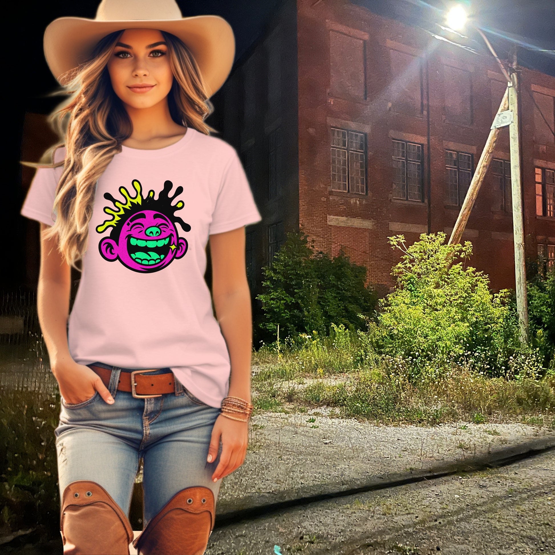Bright Graffiti Art Printed Shirtiddy endl